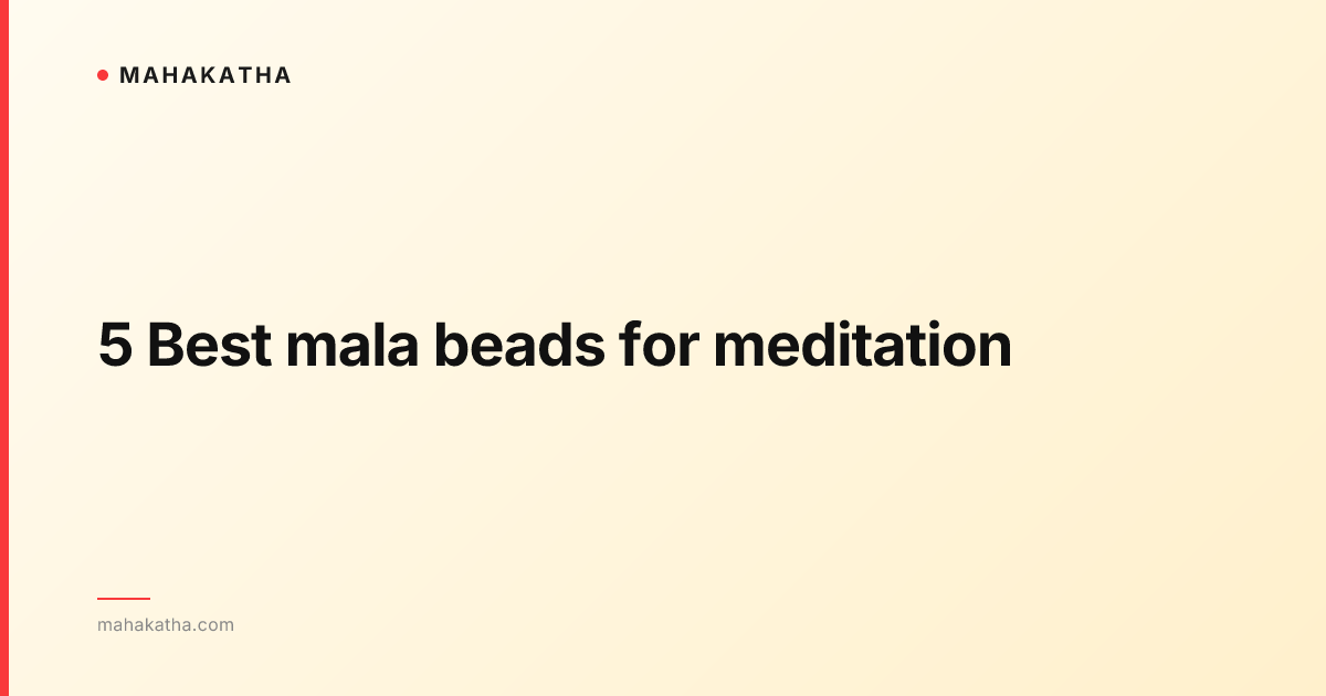 5 Best mala beads for meditation