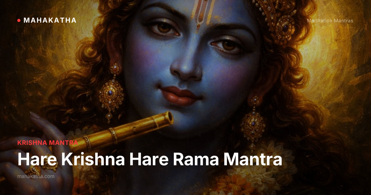 Hare Krishna Hare Rama: Mantra Lyrics & Meaning | Mahakatha